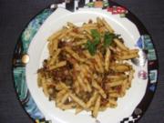 Nudeln : -Penne mit Kanar. Olivensauce und Chorizo oder Kochschinken- - Rezept