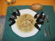 Rezept: Miesmuschelsuppe auf rheinische Art Miesmuschelsuppe auf rheinische Art - Rezept