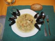 Miesmuschelsuppe auf rheinische Art - Rezept