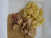 Kaninchengeschnetzeltes an Madeirarahmsauce - Rezept