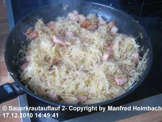 Rezept: Auflauf – Manfred’s Sauerkraut Auflauf Bild Nr. 2 Auflauf – Manfred’s Sauerkraut Auflauf - Rezept - Bild Nr. 2