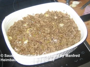 Rezept: Auflauf – Manfred’s Sauerkraut Auflauf Bild Nr. 4 Auflauf – Manfred’s Sauerkraut Auflauf - Rezept - Bild Nr. 4