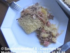 Rezept: Auflauf – Manfred’s Sauerkraut Auflauf Bild Nr. 9 Auflauf – Manfred’s Sauerkraut Auflauf - Rezept - Bild Nr. 9