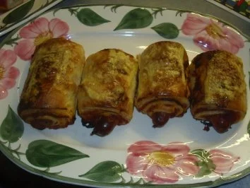 Pikante Kuchen: Scharfe Blätterteigröllchen - Rezept