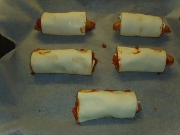 Pikante Kuchen: Scharfe Blätterteigröllchen - Rezept - Bild Nr. 3