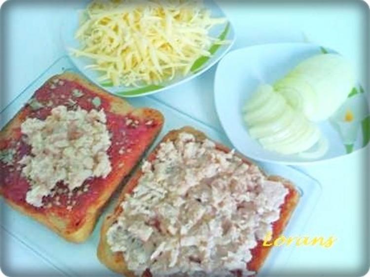 Thunfisch - Toastbrot mit Käse überbacken - Rezept - kochbar.de