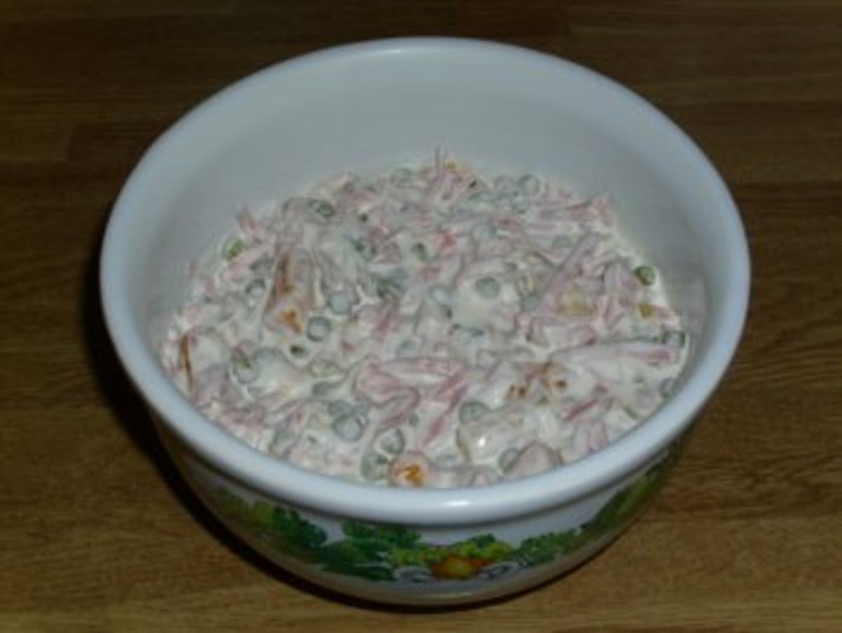 Schneller Leipziger Allerlei Fleisch Salat - Rezept