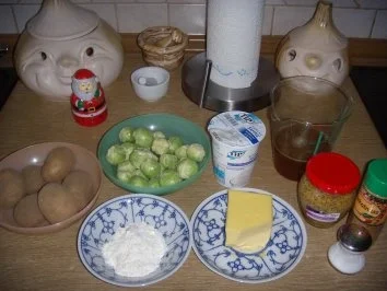 Loup de mer mit Kartoffel-Rosenkohl-Gratin - Rezept - Bild Nr. 2