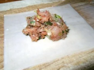 Rezept: DIM SUM mit Krabben-Kalbfleisch-Füllung Bild Nr. 5 DIM SUM mit Krabben-Kalbfleisch-Füllung - Rezept - Bild Nr. 5