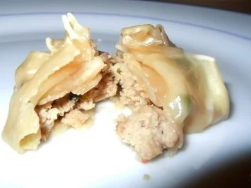 Rezept: DIM SUM mit Krabben-Kalbfleisch-Füllung DIM SUM mit Krabben-Kalbfleisch-Füllung - Rezept