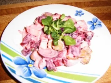 Rote-Bete-Wurstsalat - Rezept