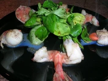 Rezept: Jakobsmuscheln und Black Tiger Prawns in Trüffelbutter Bild Nr. 3 Jakobsmuscheln und Black Tiger Prawns in Trüffelbutter - Rezept - Bild Nr. 3