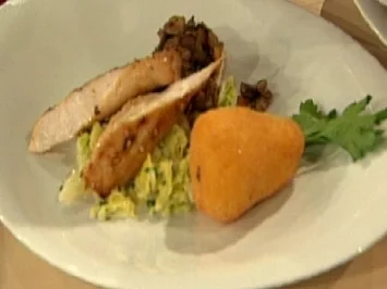 Kaninchenrücken an Wirsing und Williamskartoffeln - Rezept