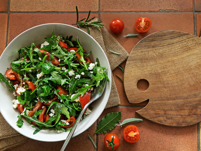 Rucolasalat mit Balsamico-Honig-Dressing - Rezept