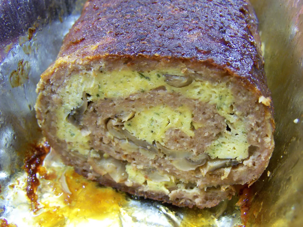 gefüllte Hackfleischrolle - Rezept - Bild Nr. 4891
