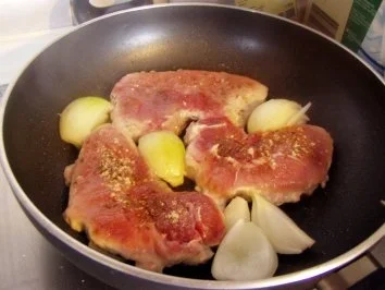 Rezept: -Hauptmahlzeit- Rasanter Not-Schweinebraten Bild Nr. 2 -Hauptmahlzeit- Rasanter Not-Schweinebraten - Rezept - Bild Nr. 2