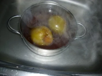 Kalbskotelett in Bavaria-blue-Sauce ~  Bavarian-blue-Spinat ~ Sekt-Graupen-Risotto ~ pochi - Rezept - Bild Nr. 22