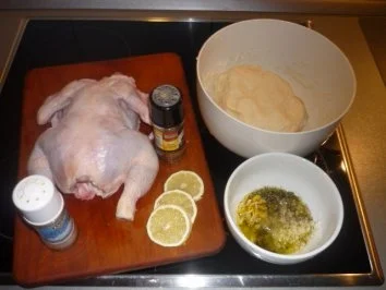 Rezept: Hühnchen im Teigmantel Hühnchen im Teigmantel - Rezept