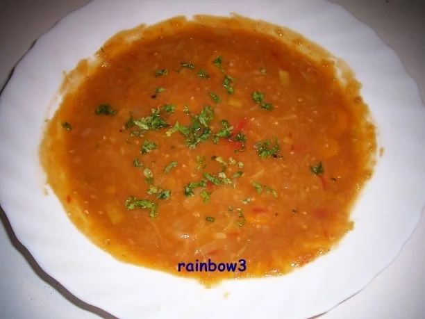 Kochen: Rote Linsensuppe, vegetarisch - Rezept