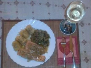 Rezept: Seelachs zu Gurkengemüse und Butterkartoffeln Seelachs zu Gurkengemüse und Butterkartoffeln - Rezept