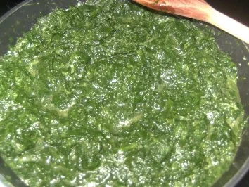 (Fisch)  Pangasiusfilet mit Spinat  Salzkartoffeln und einer - Rezept - Bild Nr. 5