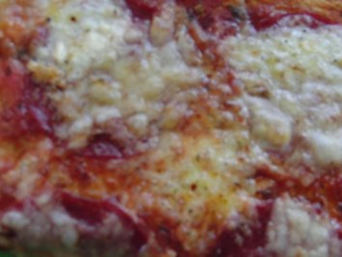 Pizza : Wenn´s schnell gehen muß, eine fantastische Salami-Pizza - Rezept