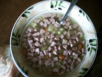 Kartoffel-Jagtwurst-Suppe - Rezept