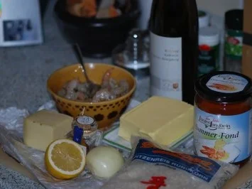 Kräuter-Knoblauch-Gambas auf vanilliertem Safranrisotto - Rezept - Bild Nr. 2