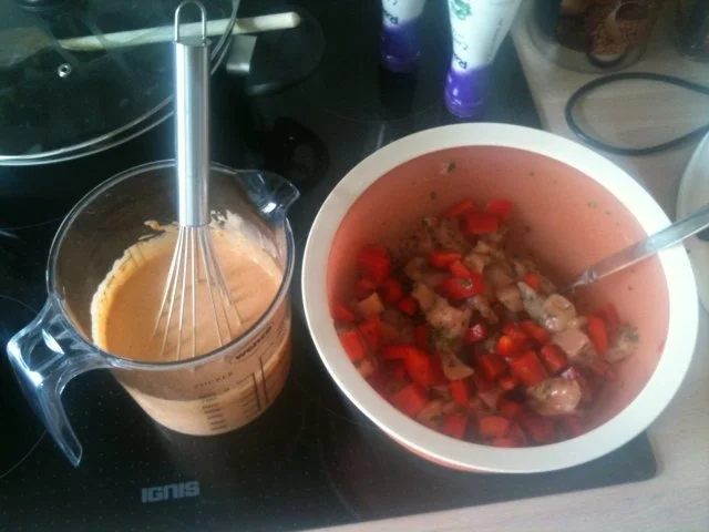 Paprika-Sahne-Hähnchen àla Nadiné - Rezept - Bild Nr. 2