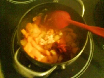 Süß scharfes Currygemüse mit Koteletts - Rezept - Bild Nr. 13