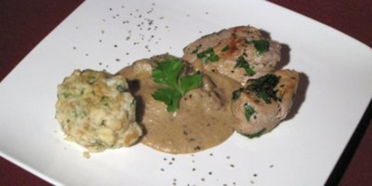 Schweinelendchen an Maronencreme mit Semmelknödeln - Rezept - kochbar.de