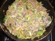 Schmale Bandnudeln mit Wirsing - Rezept