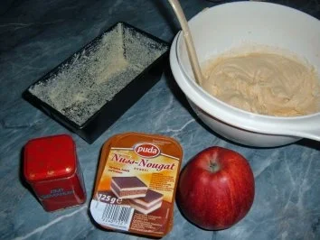 Rezept: Kuchen : Apfel - Nougat - Zimt Bild Nr. 2 Kuchen : Apfel - Nougat - Zimt - Rezept - Bild Nr. 2