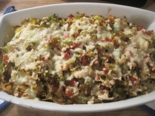 Rezept: Maultaschenauflauf mit Wirsing Maultaschenauflauf mit Wirsing - Rezept