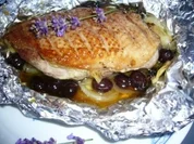 Entenbrust mit Oliven und Honigkruste - Rezept