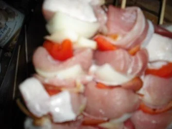 Schaschlik mit Letscho - Rezept