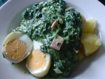 Rezept: Spinat-Eier-Ragout Spinat-Eier-Ragout - Rezept