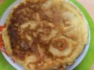 Apfelpfannkuchen mit Sahnehäubchen - Rezept