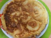 Apfelpfannkuchen mit Sahnehäubchen - Rezept