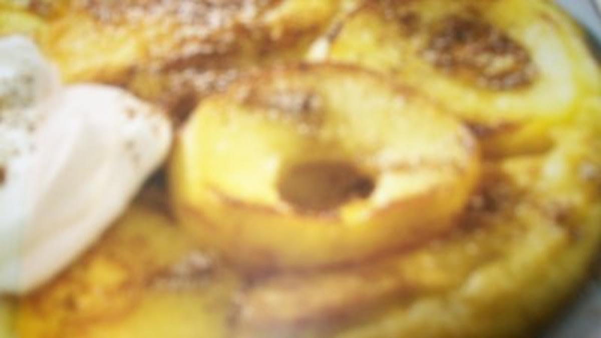 Apfelpfannkuchen mit Sahnehäubchen - Rezept - Bild Nr. 3
