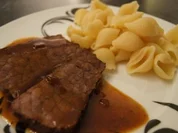Rezept: Rinderbraten mit Rotweinjus Rinderbraten mit Rotweinjus - Rezept