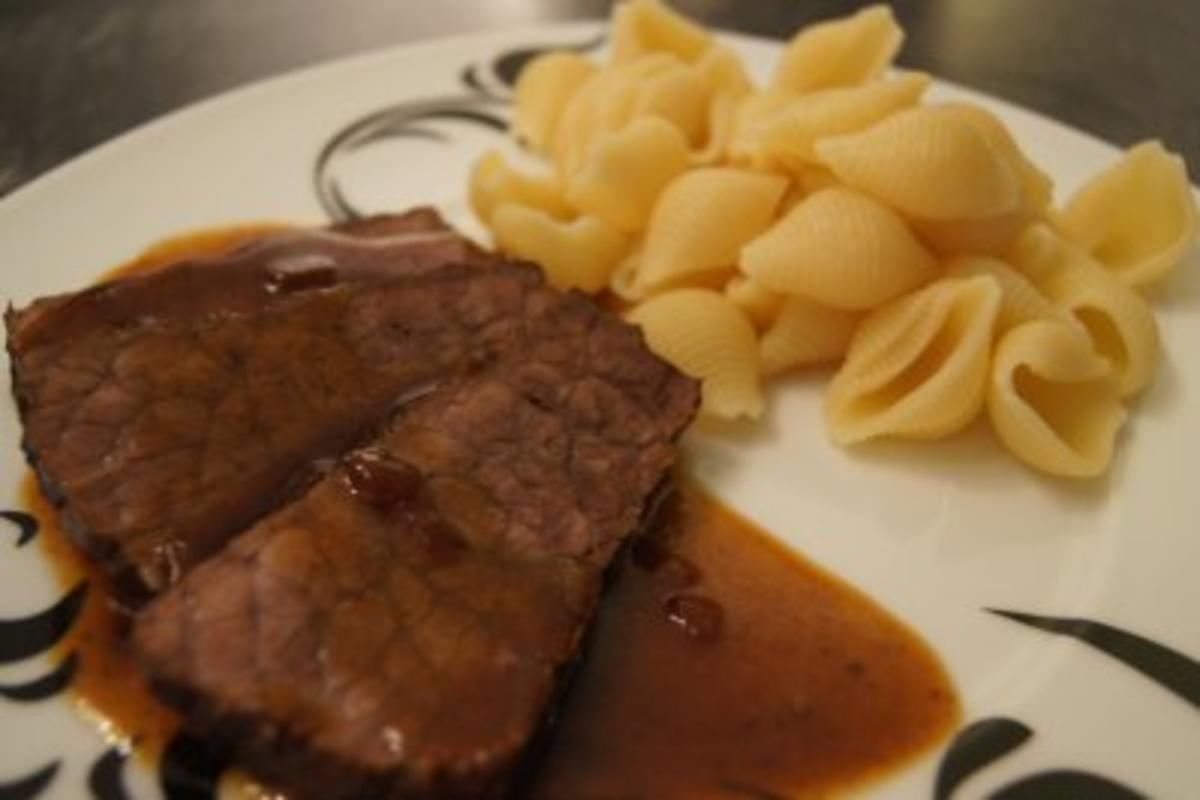 Bilder für Rinderbraten mit Rotweinjus Rezept