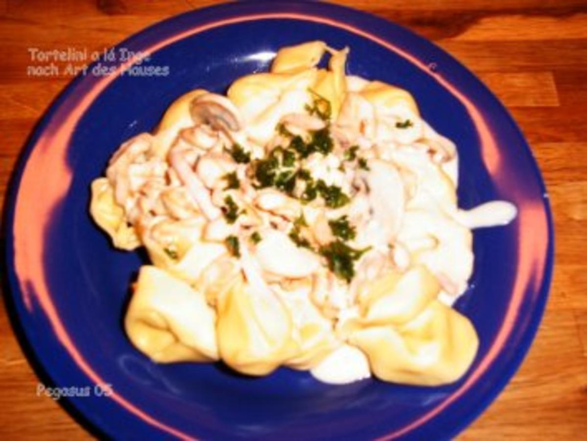 Bilder für Tortellini mit einer Champignon-Sahne-Soße - Rezept