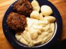 Kohlrabi in weißer Soße mit Frikadellen - Rezept
