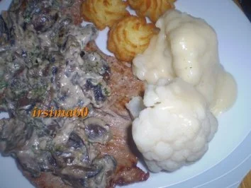 Kalbsschnitzel natur mit braunen Champignons - Rezept - Bild Nr. 2