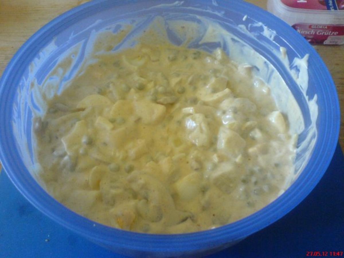 Herzhafter Kartoffelsalat mit Ei u. Speck auf Mayo-Basis - Rezept - Bild Nr. 4