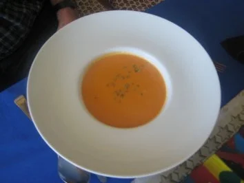 Rezept: Tomaten - Mangosuppe Tomaten - Mangosuppe - Rezept