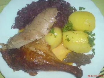 Ente (Beschwipst) im Bratenschlauch - Rezept