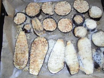 Rezept: Überbackene Auberginen Überbackene Auberginen - Rezept