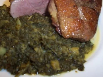 Entenbrust auf Grünkohl - Rezept